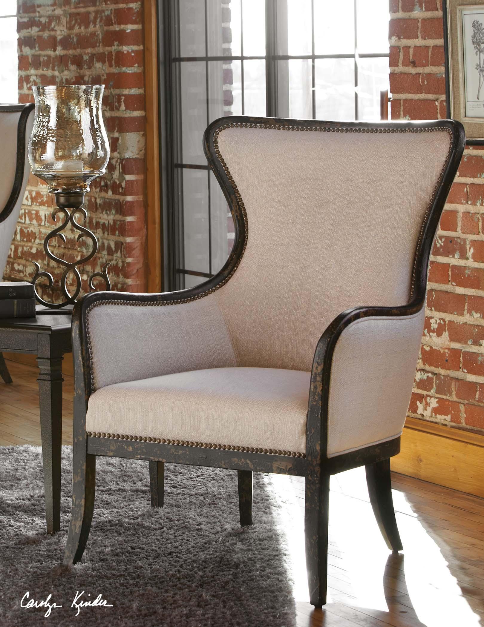Uttermost snowden wing chair deals